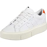 adidas Damen Sleek Super W Ef1897 Sneaker, Blanc Blanc Rouge Solaire, 38 EU