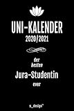 Studienplaner / Studienkalender / Studenten-Kalender 2020 / 2021 für Jura-Studenten / Jura-Studentin: Semester-Planer / Uni-Kalender von Oktober 2020 bis Oktober 2021