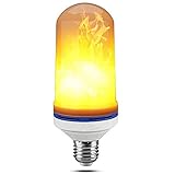 Powzz ornament LED Flammeneffekt Glühbirnen E27 Sockel SMD2835 99 LED Perlen Simuliert mit Flackern für Halloween Weihnachtsfeier Bar Dekorationen 1 Stück