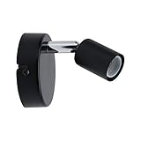 Paulmann 66750 Spotlight Carolina IP44 max. 10 Watt dimmbar Deckenstrahler Anthrazit, Chrom Deckenlampe Metall Deckenspot GU10