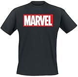Marvel Logo Männer T-Shirt schwarz L 100% Baumwolle Fan-Merch, Filme, C