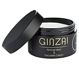 GINZAI – Straffende Hals- & Dekolleté Creme 100ml mit Ginseng – koreanische Kosmetik zur Hautpflege – Feuchtigkeitsspendende Körpercreme – Hautstraffende Kosmetik – Hautpflege gegen trockene H