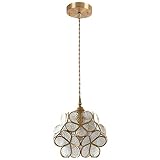 Pendellampe Alle Kupferglas Anhänger Licht Kronleuchter Japanischer Stil Lampe Schlafzimmer Lichter Mädchen Raum Blütenblatt Einfachheit Beleuchtung