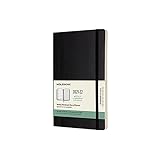 Moleskine - 18-Monats Wochenplaner/Terminplaner, Terminkalender 2021/2022, Wochennotizbuch mit Softcover und elastischem Verschluss, Format Large/A5 13 x 21 cm, Farbe Schwarz, 208 S