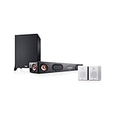 Teufel Cinebar Ultima Surround Power Edition 4.1-Set Schwarz / Weiß Soundbar Bluetooth mit aptX HDMI Surround Kino - Sound Speak