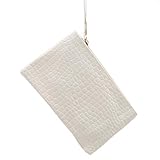 VWH Clutch PU Tote Damen Geldbörse Handtaschen Damen Umschlag Handytasche(Cremeweiß)
