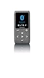 Lenco Xemio-861 - Bluetooth MP3 Player - 8GB Micro-SD Karte - Bluetooth - FM-Radio - Sprachmemo Funktion - 1,8“ TFT Display - E-book Funktion - bis zu 64GB Speicherplatz - Grau, A003234