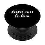 Papa 2022 Ankündigung Vater Werden Kind Kriegen Fun Vatertag PopSockets mit austauschbarem PopGrip