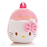 Homelus Linlin Hello Kitty Kinder Schulranzen 3D Cartoon Print Plüsch Kinder Rucksack Jungen und Mädchen Melodie Sanrio Mini Rucksack Tasche Sally (Farbe: KT A WP, Höhe: 11 cm-30 cm)