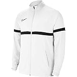 Nike Mens Academy 21 Woven Track Jacket, White/Black/Black/Black, M