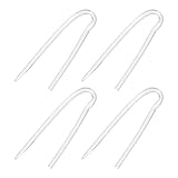 iplusmile PVC Hörgeräte Schläuche BTE Hörgeräte Zubehör Transparent Otoplastik Schläuche Trommelfell Maschine Rohre (4Pcs)