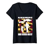 Damen Dad, What Are Clouds Made Of, Linux Servers Mostly ---- T-Shirt mit V