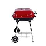 FEANG Grill Grillgrill Outdoor Garten Holzkohle Grill Holz Edelstahl Raucher BBQ für Terrasse Partei Kochen Premium Holzkohlegrill Grillwerkzeug