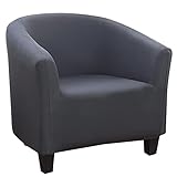NIBESSER Sesselschoner Sesselüberwurf Sesselhusse Sesselbezug Jacquard Elastisch Stretch Husse für Cafe Stuhl S