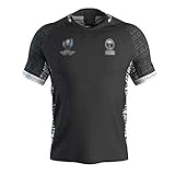 MVAH Store Rugby Jersey, 2019 WM Fidschi nach Hause und Weg Rugby-Trikots, Rugby Fan Kleidung, Rugby-T-Shirt, Männer Rugby-Training kleidet (S-5XL) (Color : Black, Size : Large)