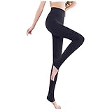 Deloito Thermoleggings Damen Winter Leggings Gefüttert Sport Fleece Jogginghose Warm Freizeithose Strumpfhose Elastische Thermalhose Dicke Sweatpants Plüsch Leggings Thermo Winter Yog