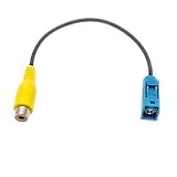 RED WOLF Auto Fakra Adapter Kabel Cinch(f) Antennen Video Rückfahrkamera Radio für Mercedes Blaupunkt Ford für Jaguar Range R