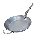 DeBuyer 5610.32 Bratpfanne, Eisenpfanne, 32 cm Durchmesser, silb