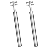 XIAOFANG 2 PC versilbert Einstellen Saxophon Schlüssel-Schlüssel-Abdeckung Stahl Schlagfestigkeit Spanner Musikinstrumente Zubehör (Color : Silver)