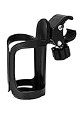 AOBETAK Flaschenhalter Fahrrad, 360 Grad Rotation Ohne Schrauben Bike Cup Halter For Trinkflasche Babyflaschen Fit Fahrrädern, Mountainbike Lenker, Kinderwagen und Rollstuhl Schw