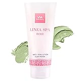 VIA NATURAL - Anti-Pollution Tonerde Maske mit 10-fach Wirkstoffkomplex - 200 ml | Hautklärende Tiefenreinigung Tonmaske mit Natürliche Inhaltsstoffe | Für alle Hauttypen geeig