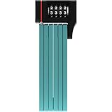 ABUS Faltschloss Bordo uGrip 5700/80C mit Halterung - Fahrradschloss mit 5 mm starken Stäben - ABUS-Sicherheitslevel 7 - 80 cm - Core Grü