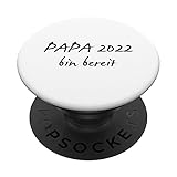 Papa 2022 Ankündigung Vater Werden Kind Kriegen Fun Vatertag PopSockets mit austauschbarem PopGrip