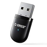 ORICO Bluetooth USB Adapter Plug & Play ，USB Bluetooth Adapter Stick V 5.0 EDR für PC, Switch, PS4, PS4 Pro - bis 10m Reichweite - Kein Treiber erforderlich - Schw