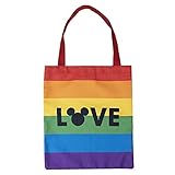 CERDÁ LIFE'S LITTLE MOMENTS - Tote Bag Stoffbeutel Umhängetasche Disney Pride - Offizielle Disney Lizenz, Bunt, Einheitsgröße, 2100003494