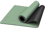 TOPLUS Yogamatte Gymnastikmatte Trainingsmatte Übungsmatte mit Tragegurt rutschfest gut für Anfänger bei Yoga für Fitness, Pilates & Gymnastik, 183 x 61CM