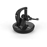 Snom A150 Micro Headset (HD-Audio, DECT mit großer Reichweite bis zu 50 m, ultraleichtes Design, Benachrichtigungs- und Statusanzeige, bis zu 6/35 Stunden Gespräch / Standby), 00004388