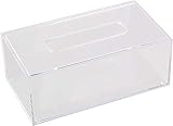 Acryl Tissue Box Spenderbox für Kosmetiktücher 8,90x4,96x3,31 Zoll Clear Grey E