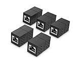AIHONG Fast-Ethernet-Kabel RJ45 Connector CAT7/ 6/ 5E Ethernet Adapter Netzwerk Extender Verlängerungskabel für weibliche zu weibliches Ethernet-Kabel Für Internet, R