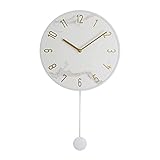 Vintage Stil Wanduhr Nicht tickend Große Wanduhr für Wohnzimmer Dekor, Klassische Eisen Metall Hängeuhr Runde Stille Uhr für Büro Klassenzimmer Schlafzimmer Innendek