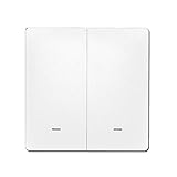 Shangya Lj 2 Tasten Intelligente Schalter Smart-Wandschalter(weiß) (Color : White)