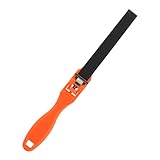 Bonarty Griff Schmuck Polierwerkzeuge Schleifpapier Lineal Kunststoffstange Schleifstift - Orange 27x1.8