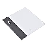 LED Board, LED Lightbox Zeichenbrett Positionierungsloch Tragbar mit Augenschutz für Kalligraphie und Malerei zum Nachzeichnen(USB)