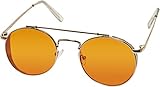 Urban Classics Unisex Sunglasses Chios Sonnenbrille, Gold/orange, one S