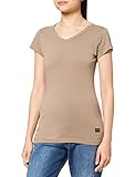 G-STAR RAW Damen Eyben Slim V-Neck T-Shirt, Braun (Brindle 4107-C788), S