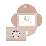 Lillyville - Brautjungfern Geschenk mit Herz Armband Rosegold und Karte - Lieblingsbrautjungfer - Hochzeit Einladung, Bracelet - Umschlag R