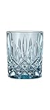 Spiegelau & Nachtmann, 4-teiliges Whiskybecher Set, Blaue Whiskygläser, Kristallglas, 295 ml, Aqua, Noblesse Fresh, 104193