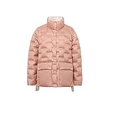 Cvbnlkasgcas Lange Puffermäntel für Frauen Winterjacken Stehkragen Frauen Ultraleichte Weiße Ente Daunen Kurzer Parka Warme Mantel Lose Schnee Damen Outwear (Color : Pink, Size : S)