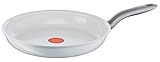 Tefal C90804 CeramicControl Induction Pfannenohne Deckel 24 cm, weiß