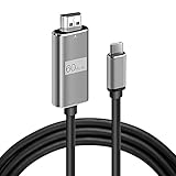 UOGAR 4K HD TV Display Adapter USB C Typ C 3.1 auf HDMI-kompatibler Kabelkonverter Adapter für Smartphone Laptop Connected TV