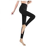 RYTEJFES Damen Thermo Leggings Winter Warm High-Waist Gefüttert-Thermohose Blickdicht 7/8 Lang Leggins Sportleggins Lang Strumpfhosen Yogahose Laufhose für Fitness Laufen W