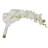 joyMerit Romantische Cascade Bouquet Hochzeit Braut Blumenmädchen Künstliche Seidenblume Calla Lily Orchids Lieferant Foto Prop