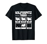 Lustiges Wolfsspitz T-Shirt Hund Geschenk H
