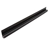 Doorstops Tür-Zugluftstopper, Wetterschutz, Türfeger, Verstellbar, Unter Der Tür, Zugluft, Isolator, Dichtungsstreifen, Haus-Akustikschaum (Color : Balck)