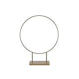 DIJK Deko-Ring Metallring auf Fuß Goldbraun 48,5 cm H