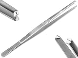 Profi Pinzette Gerade 10,5 cm bis 60 cm AUSWAHL, mit Innenzahnung NEU (13 cm)